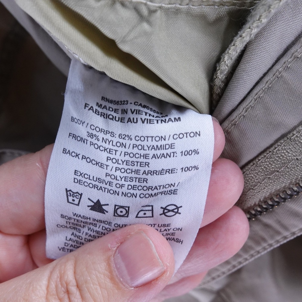 Nike Mens Cargo Joggers Tan Khaki Cotton Nylon Elastic Waist‎ Tapered Size M - Picture 5 of 9